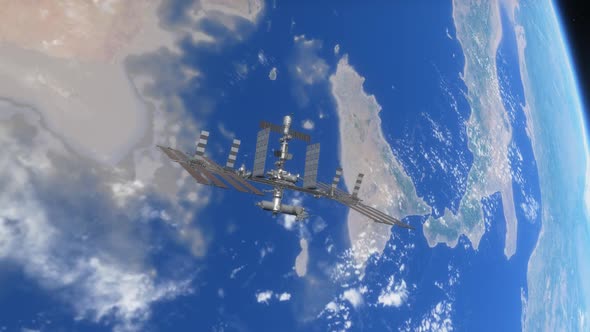 Space Background - International Space Station alt