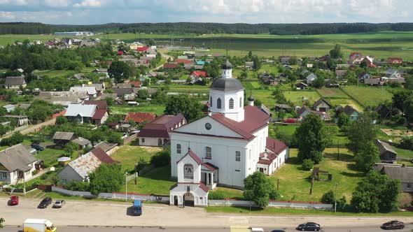 Orthodox Church of the Transfiguration of the Lord in the Agrotown of Rakov Near Minsk Belarus