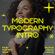 Modern Typography Intro - VideoHive Item for Sale