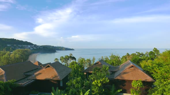 Beautiful tropical beach sea ocean with blue sky and white cloud alt
