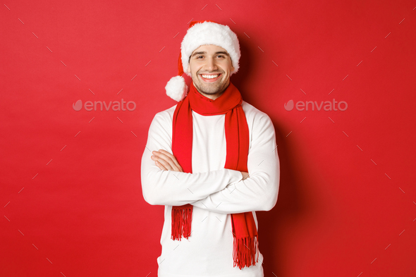 Santa hat best sale scarf