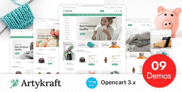 Artykraft - Art and Decor Responsive OpenCart Theme