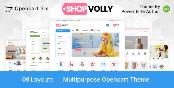 ShopVolly  - Multipurpose OpenCart 3 Theme For Kids & Toys