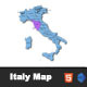 Interactive Italy Clickable Map