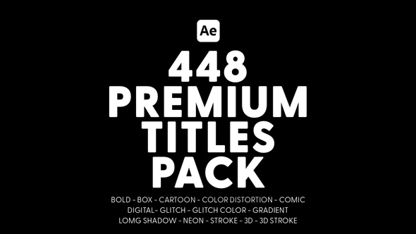 Premium Titles Pack Titles template preview