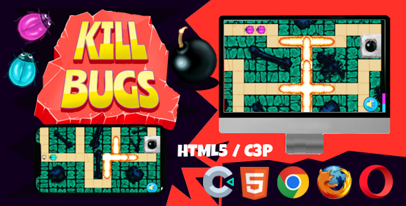 Kill Bugs - HTML5 game - Construct 3