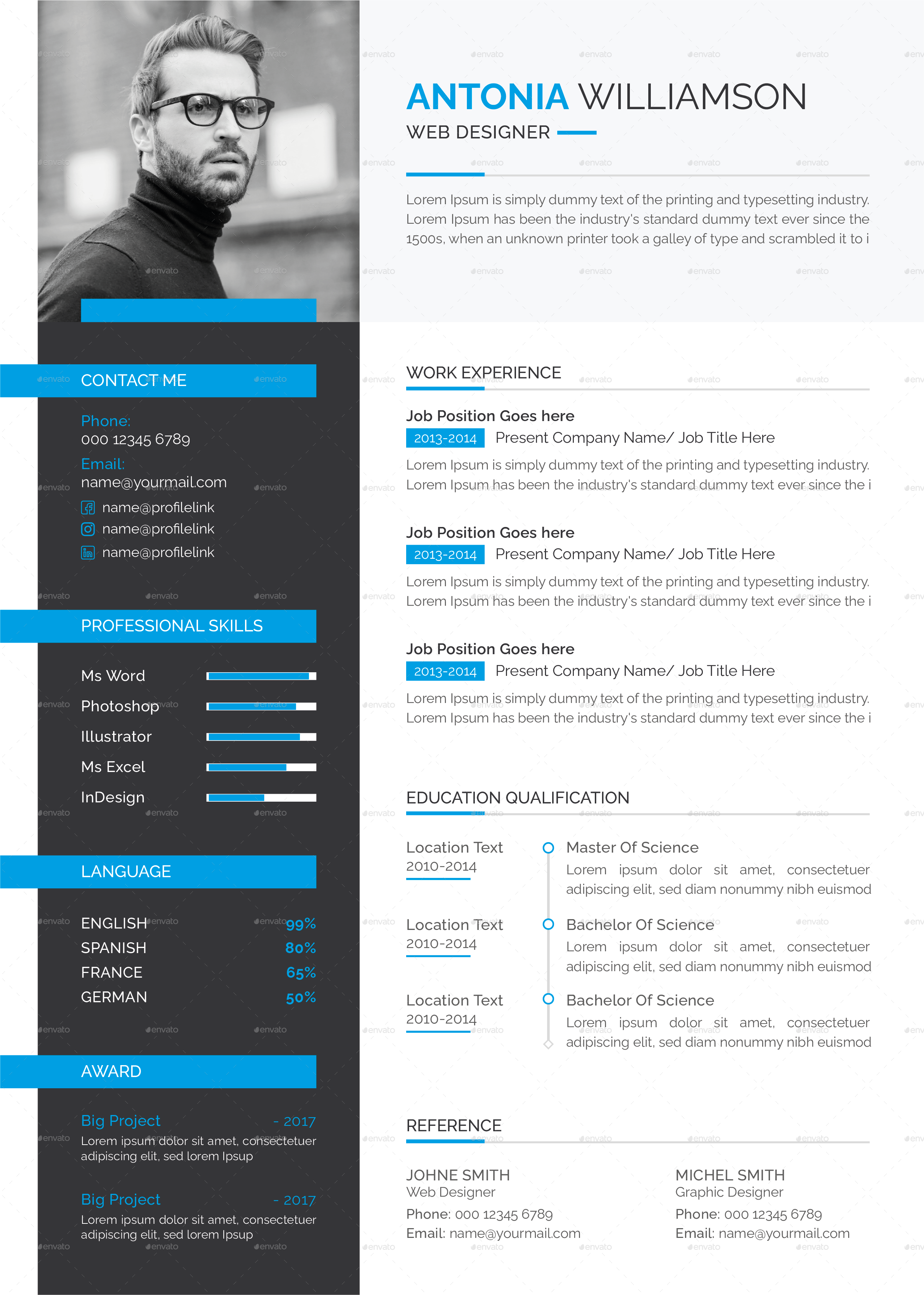 Resume/CV, Print Templates | GraphicRiver