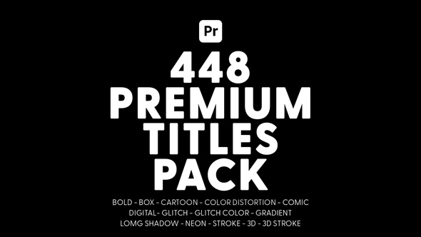 Premium Titles Pack for Premiere Pro Premiere Pro template preview