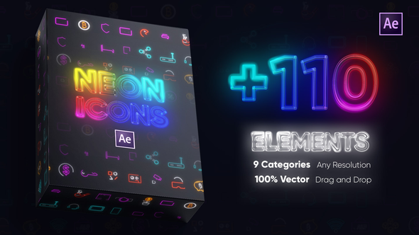Neon Icons Essential Pack