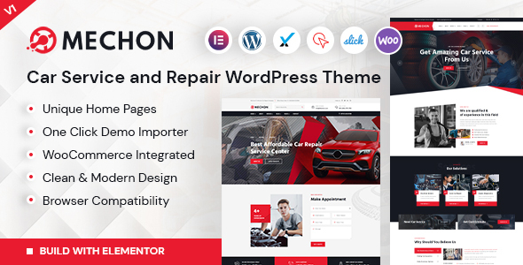 Mechon – Car Service & Repair WordPress Theme