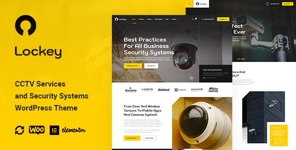 Lockey – CCTV and Security Systems WordPress Theme