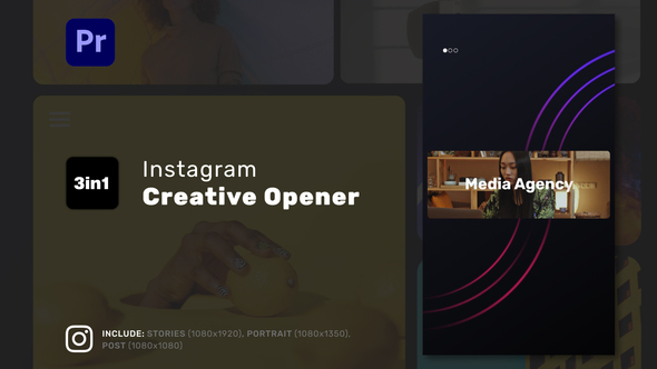 Creative Instagram Intro for Premiere Pro