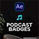 Podcast Badges for After Effects - VideoHive Item for Sale