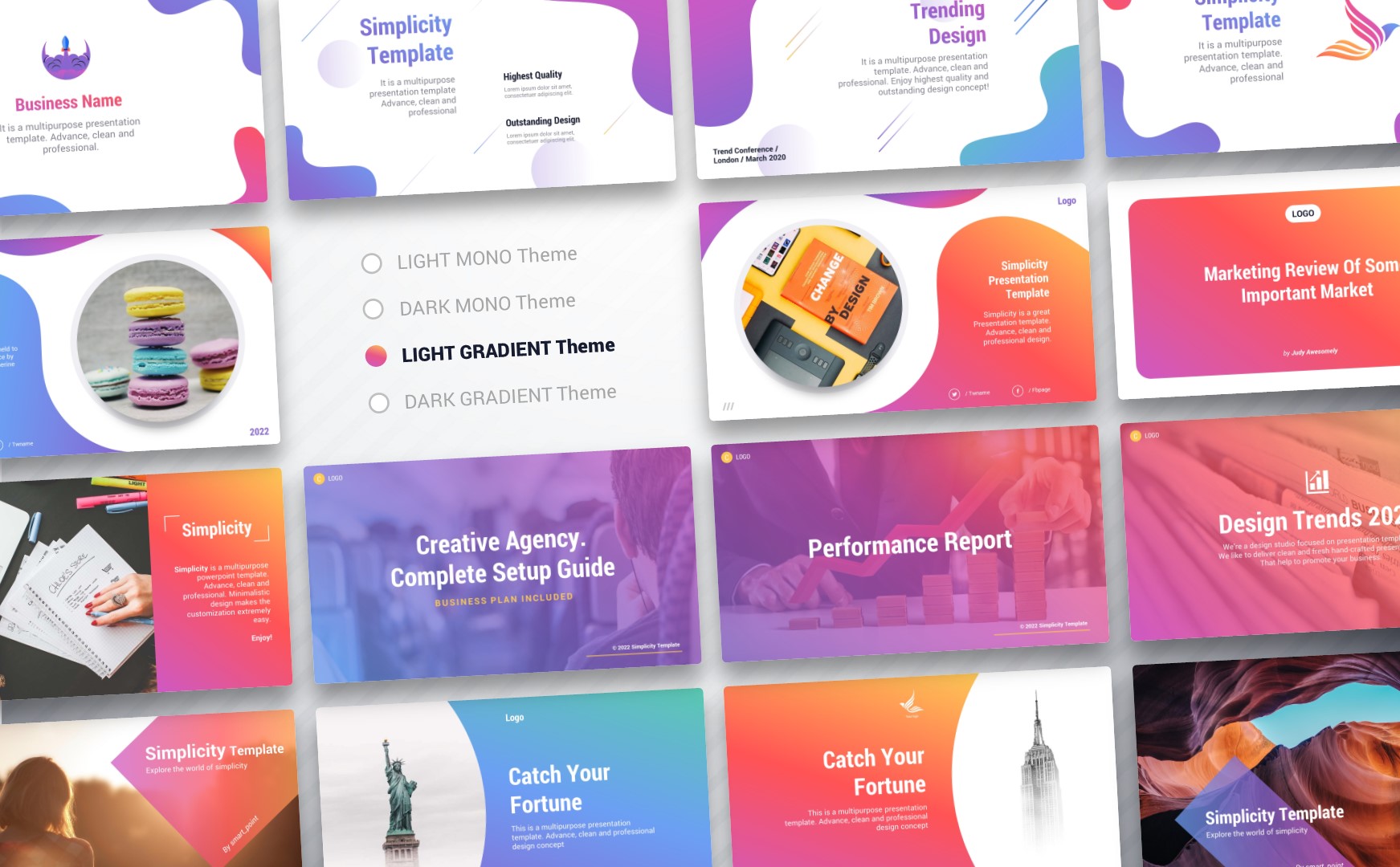 Simplicity 2023 – Premium PowerPoint Presentation Template, Presentation Templates