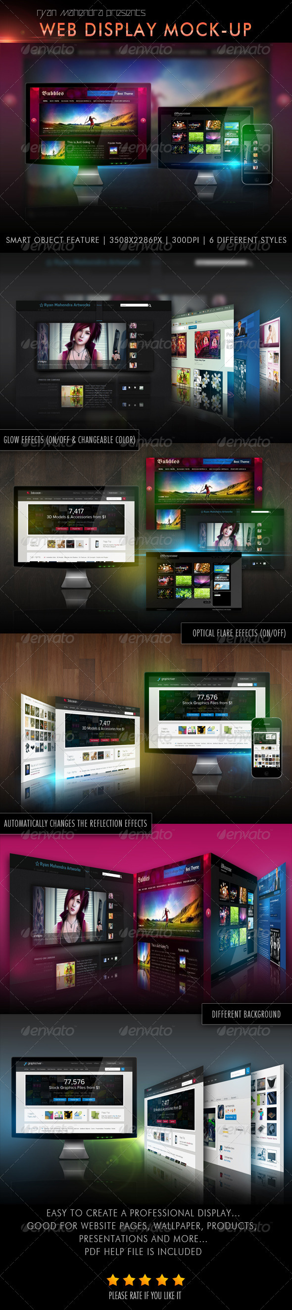 Web Display Mock-Up - Multiple Displays