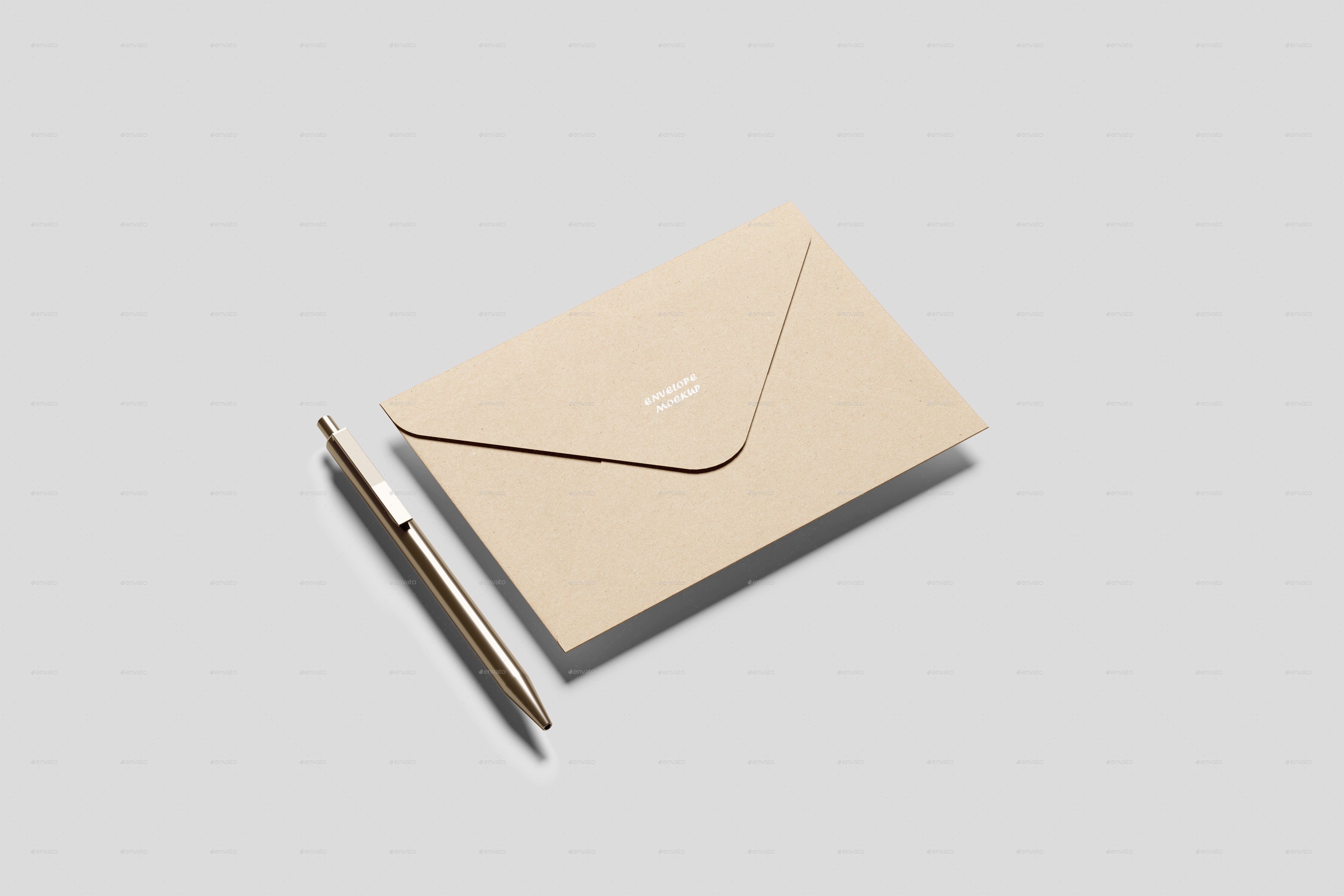 A6 Postcard and Envelope Mockup, Graphics GraphicRiver
