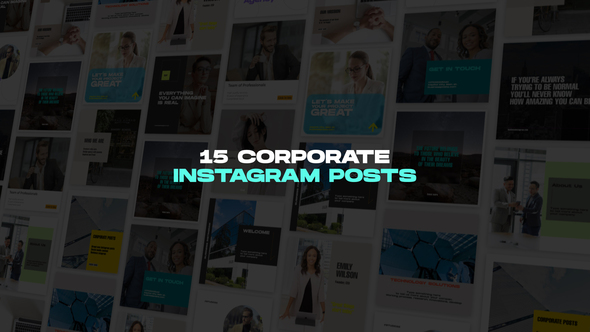 Corporate Instagram Posts Product Promo template preview