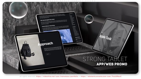 Strong Style Tablet Promo Product Promo template preview