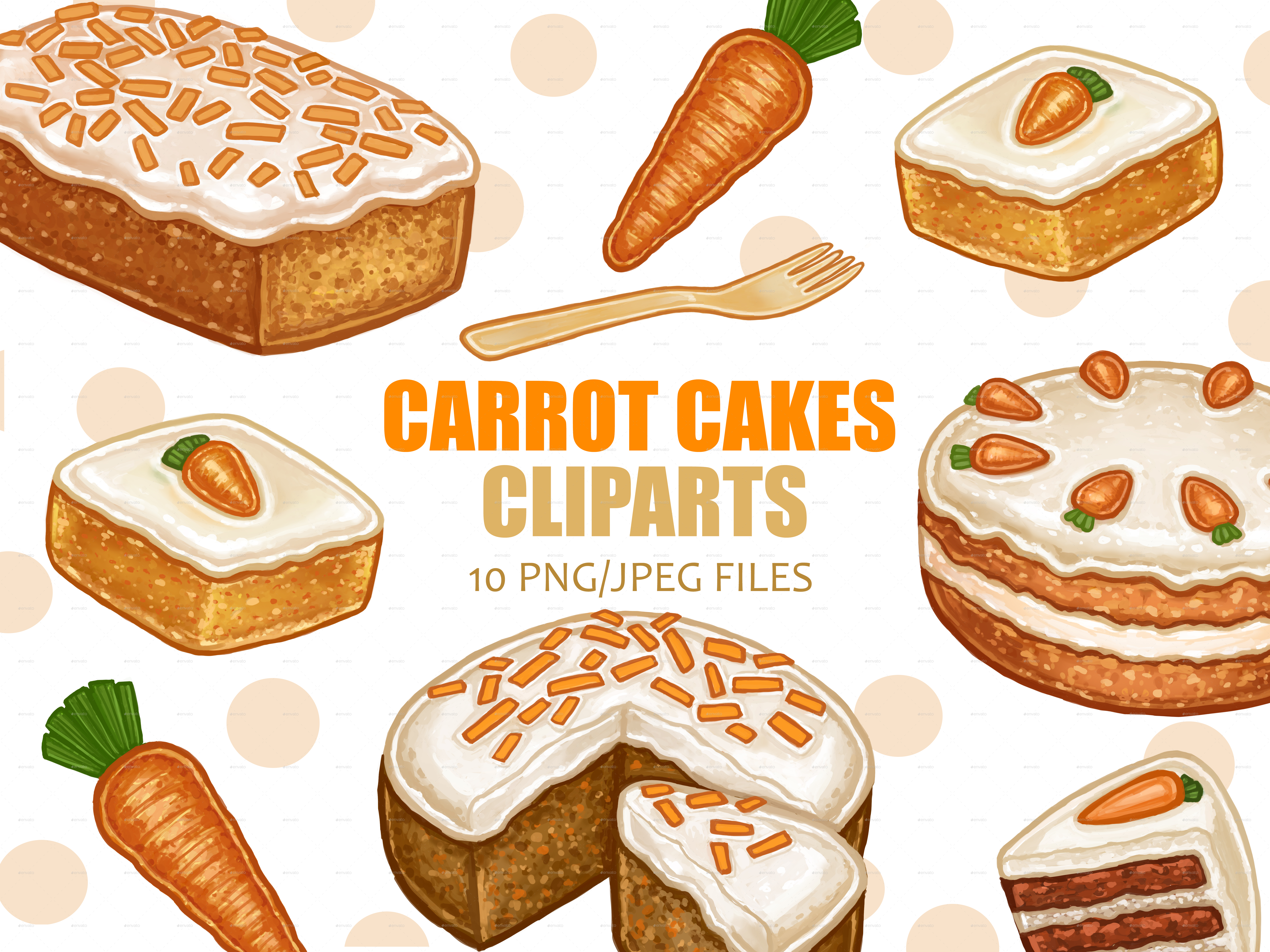 Carrot cake slice with cream. Flat design vector clip art illustration.  11410581 Vector Art at Vecteezy