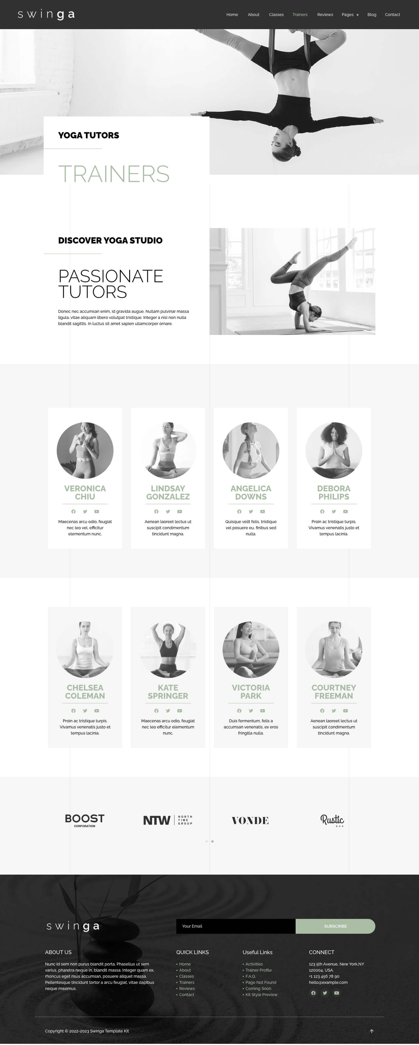 Modern White Studio Package - Yoga Panels