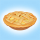 Apple Pie 3D Render 