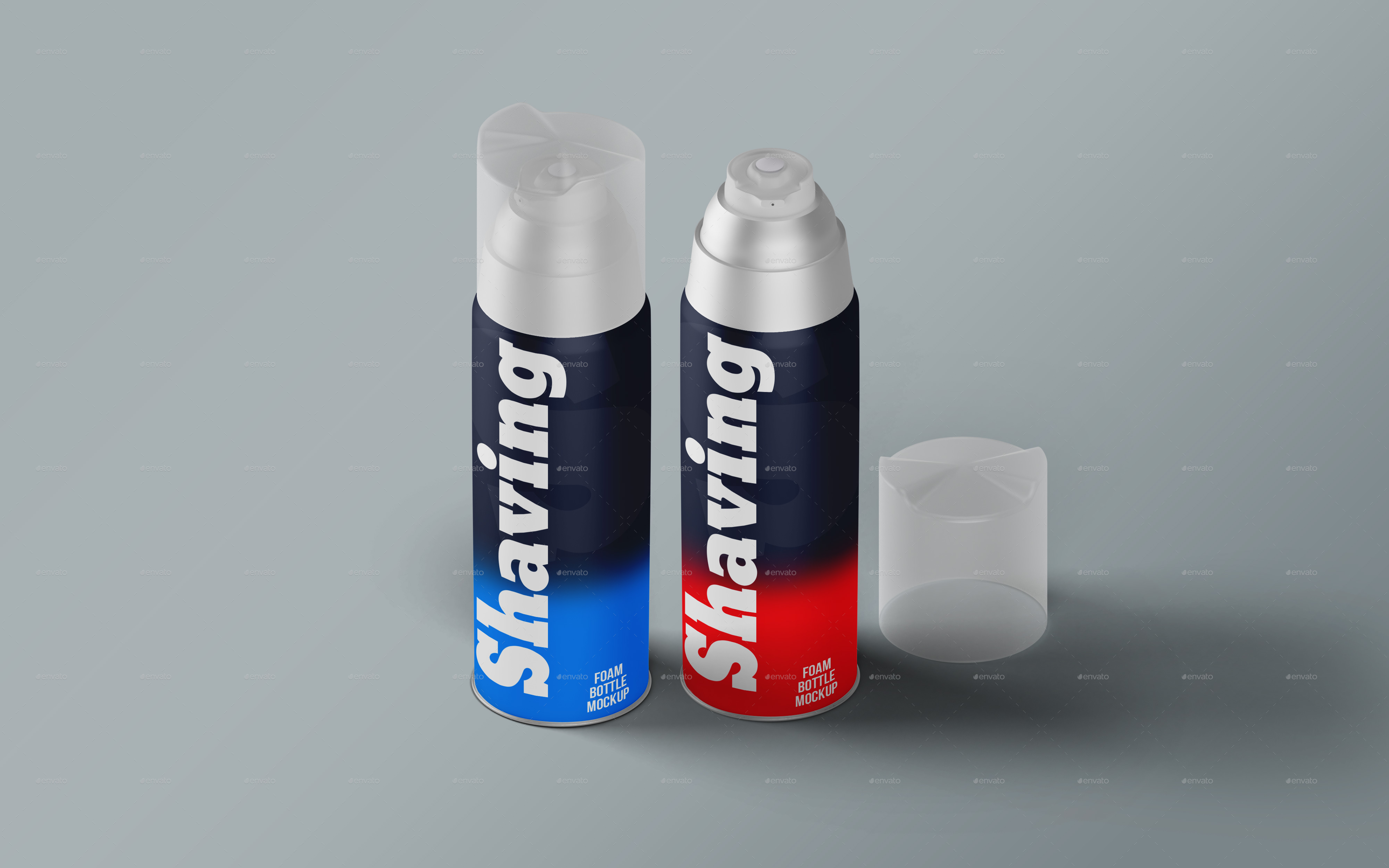 Shaving Foam Bottle Packaging Mockup, Graphics | GraphicRiver