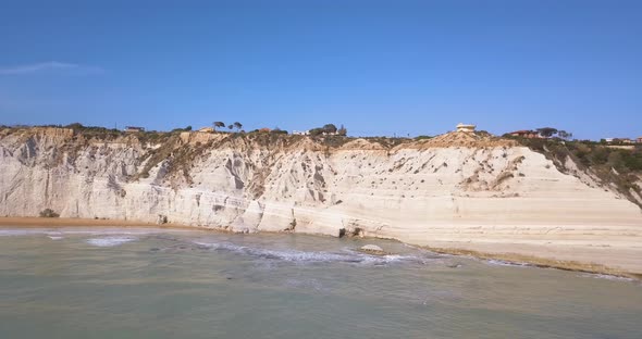 Aerial photo Stair of the Turks in Italian Scala dei Turchi alt