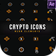 Crypto Neon Icons | Resizable - VideoHive Item for Sale