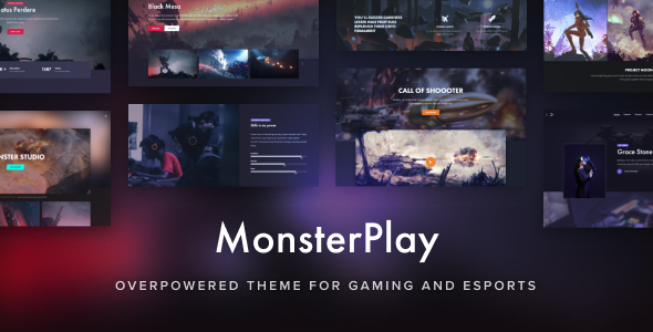 MonsterPlay – OverPowered Theme for Gaming and eSports