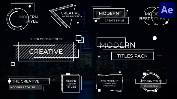 Creative Modern Titles for After Effects