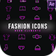 Fashion Neon Icons | Resizable - VideoHive Item for Sale