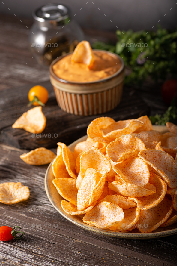 Paprika chips Stock Photo by PeteerS PhotoDune