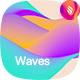 Abstract Liquid Gradient Waves Backgrounds