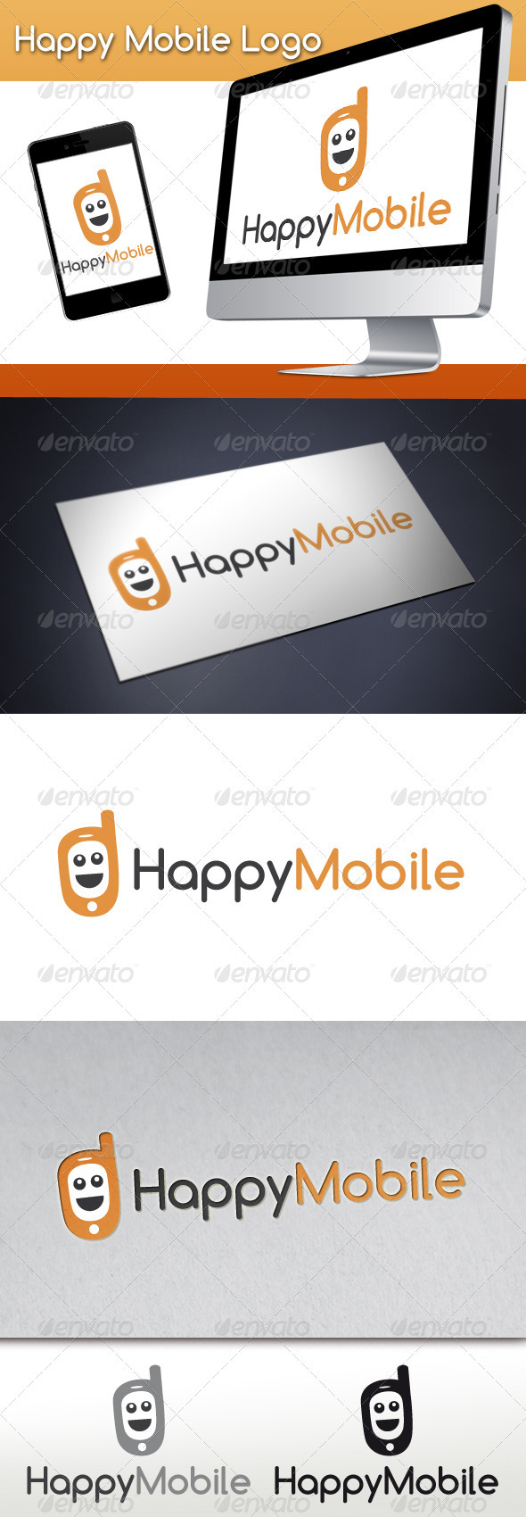 Happy Mobile Logo - Objects Logo Templates