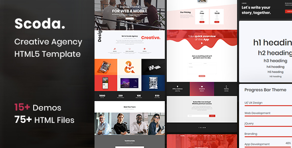 Scoda  - Multipurpose One Page HTML5 Template