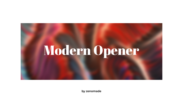 Modern Opener for Davinci Resolve