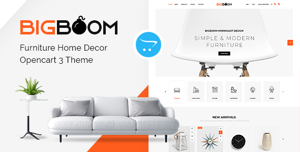 BigBoom – Furniture Home Decor Opencart 3 Theme