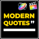 Modern Quotes | Final Cut Pro X - VideoHive Item for Sale