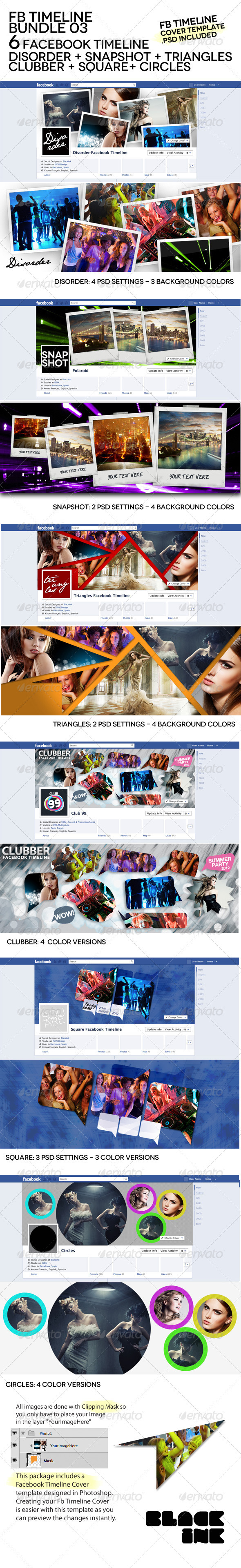 FB Timeline Bundle 03 - Facebook Timeline Covers Social Media