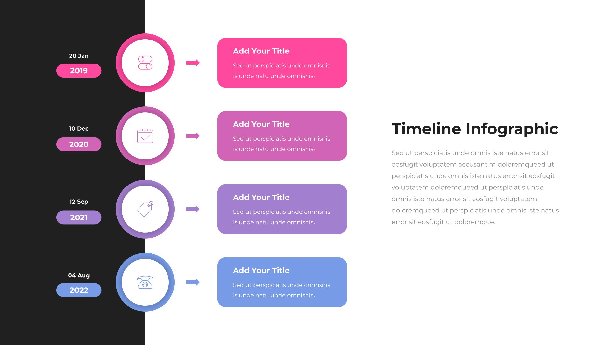 Project Timeline Infographic Google Slides Library, Presentation Templates
