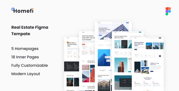 Homefi - Modern Real Estate Figma Template
