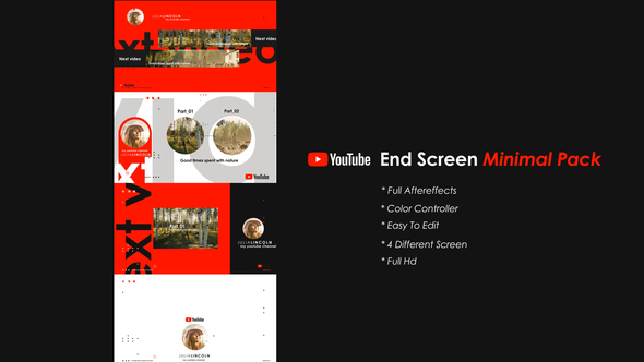 Youtube End Screen Pack