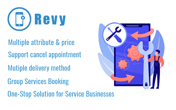 Revy - WordPress booking system for repair service industries Nulled