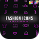 Fashion Neon Icons