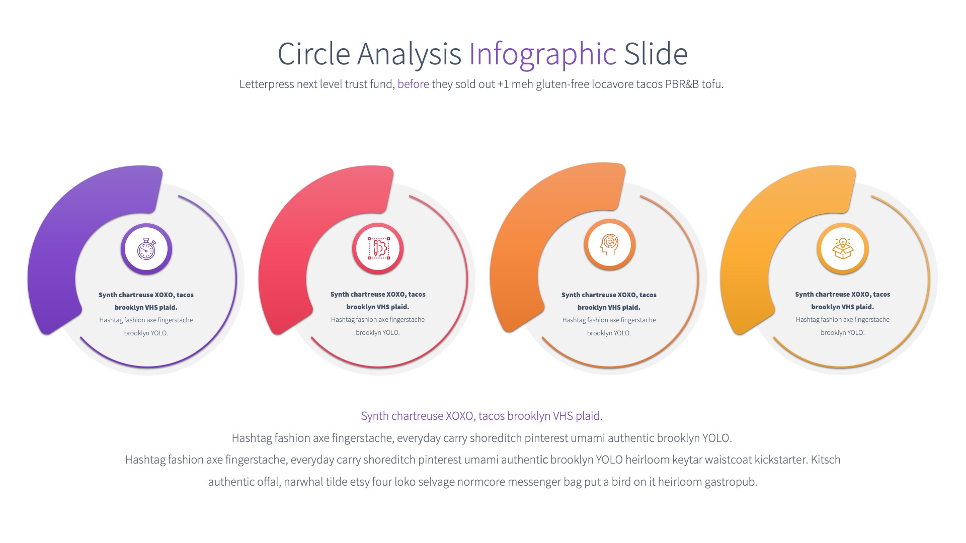 Circle Analysis - PowerPoint Infographics Slides, Presentation Templates