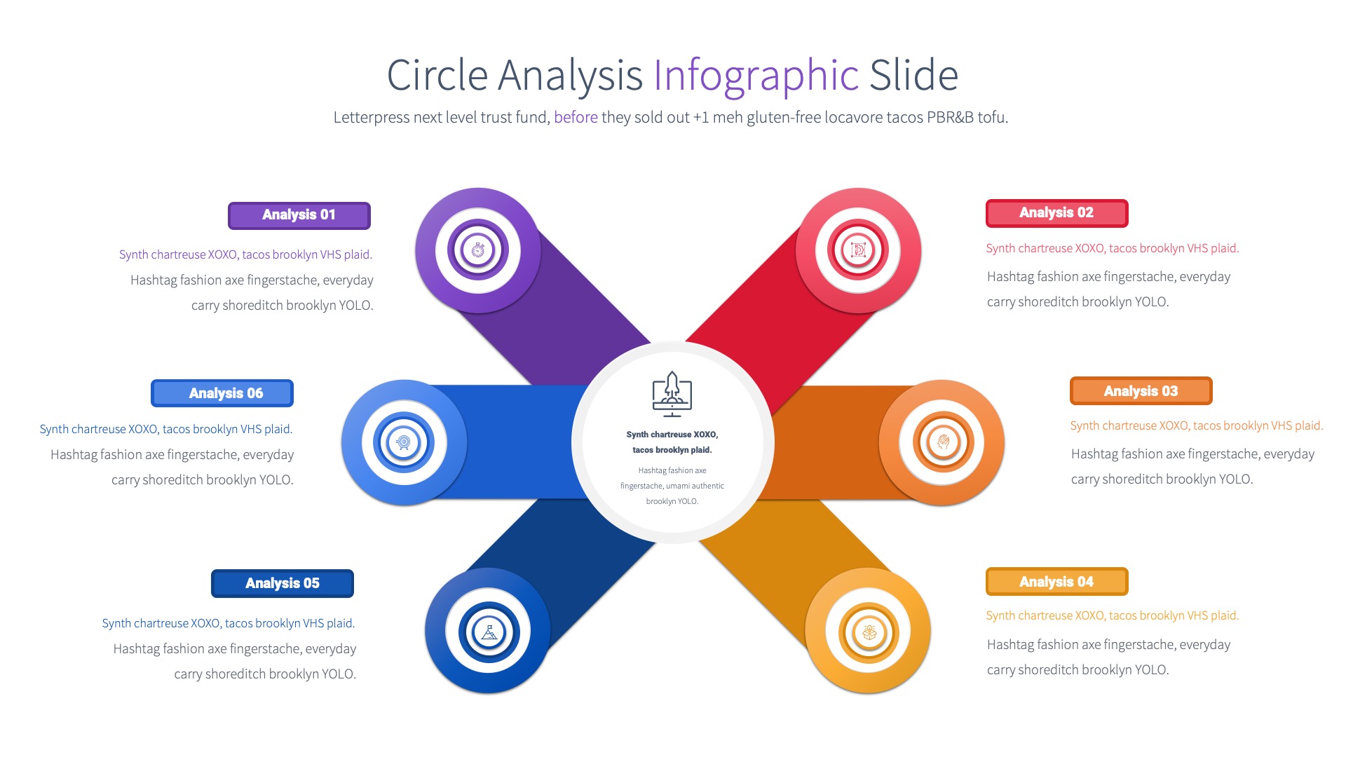 Circle Analysis - PowerPoint Infographics Slides, Presentation Templates