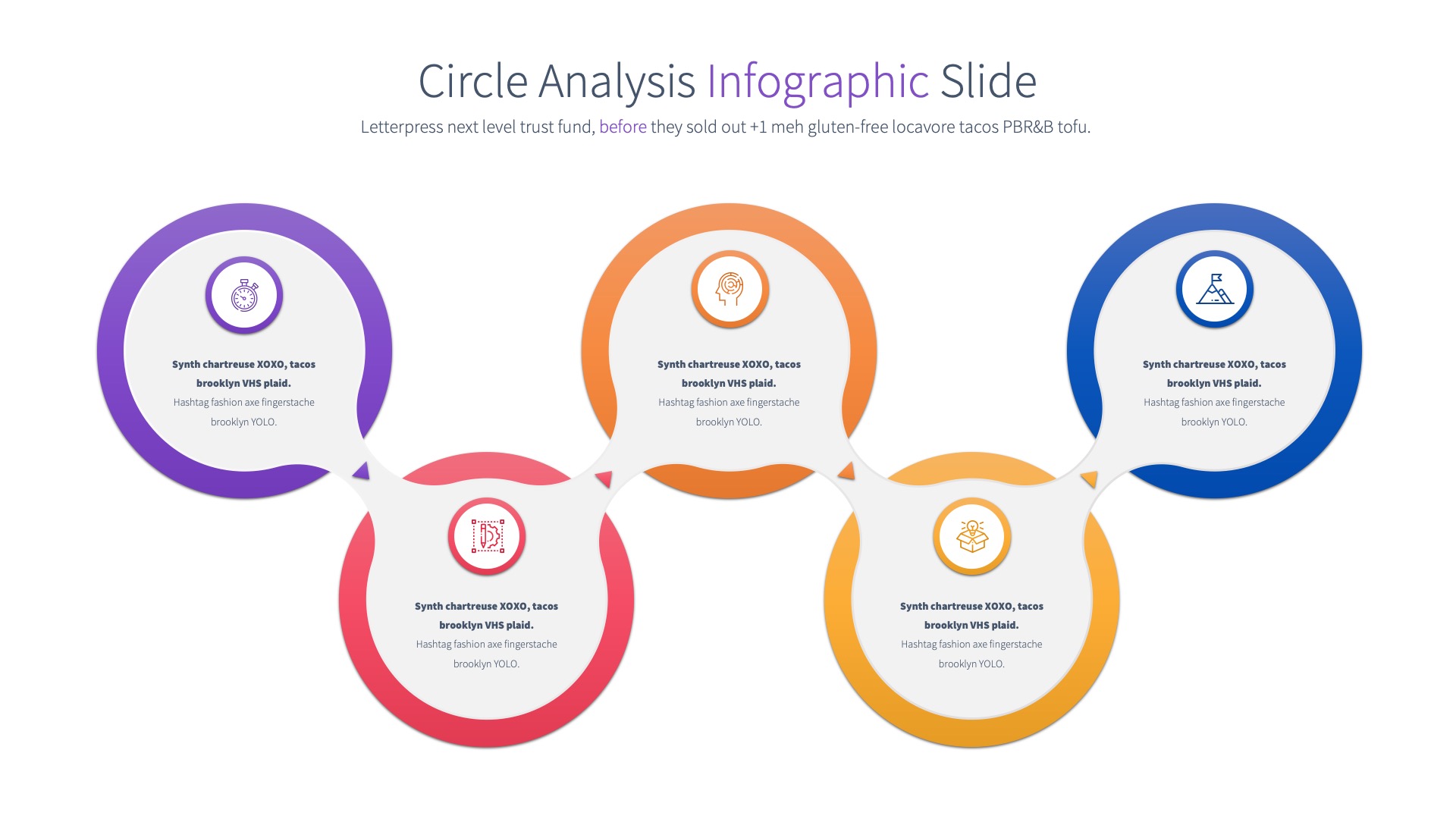 Circle Analysis - PowerPoint Infographics Slides, Presentation Templates