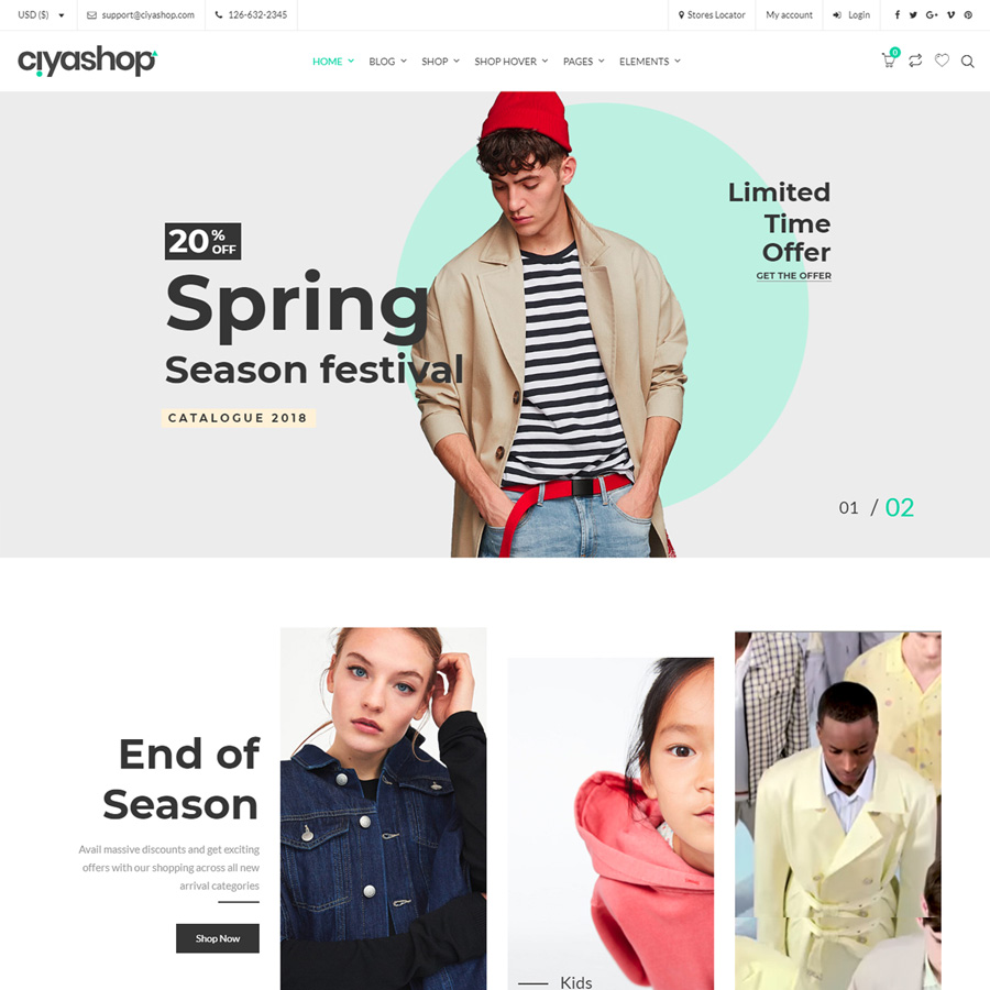 CiyaShop WordPress Theme Free Download