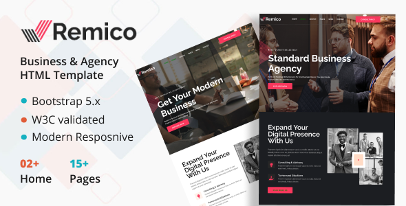 Marvelous Remico - Business Multipurpose HTML Template