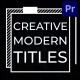 Creative Modern Titles for Premiere Pro - VideoHive Item for Sale